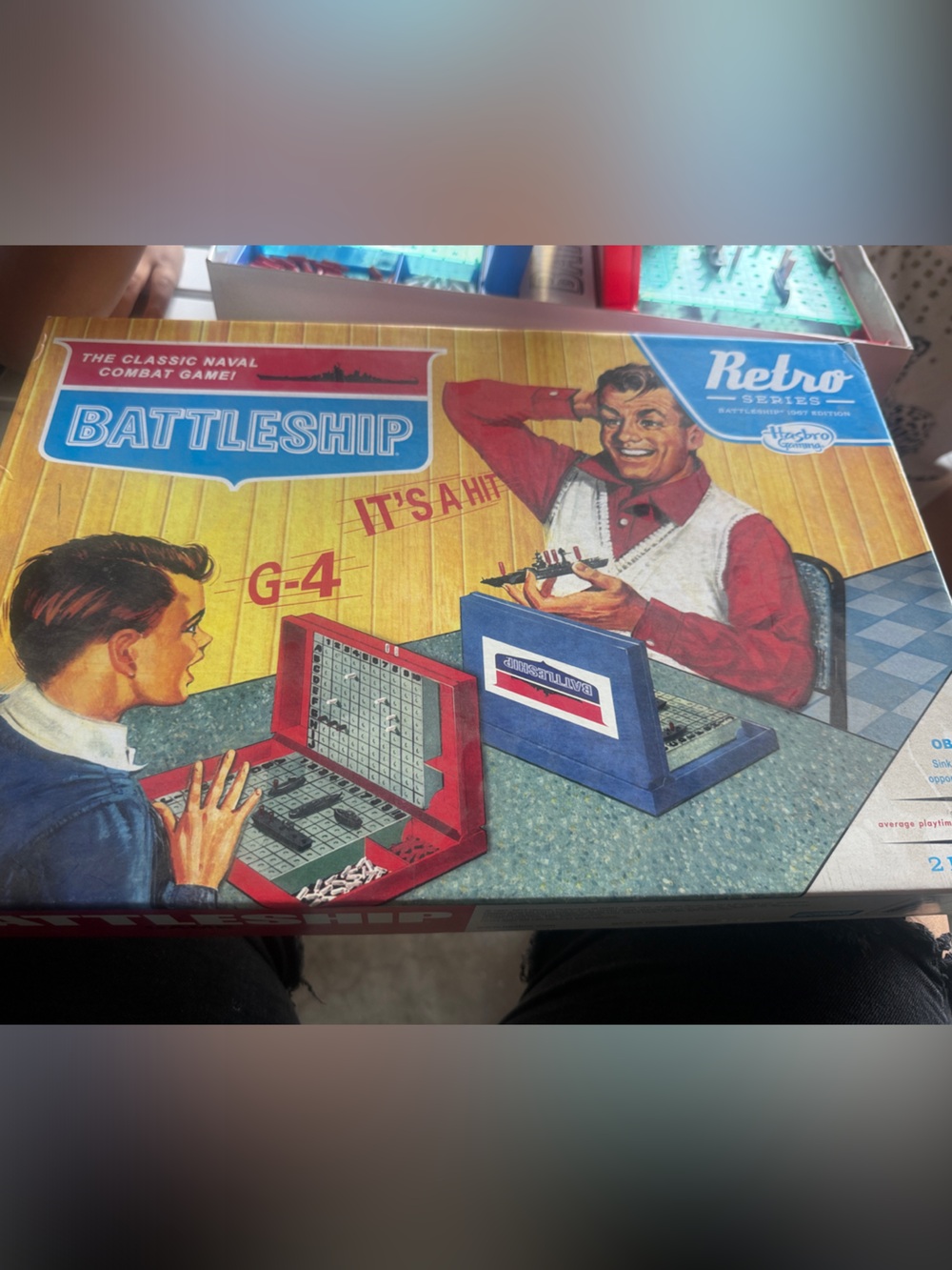 Retro Battleship Board Game – Blue and Red